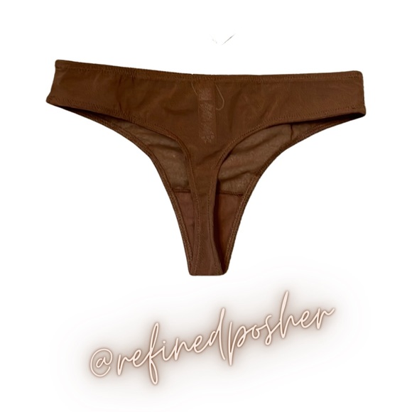 Skims Mesh Built Up Thong size XS Jasper NWT - Picture 3 of 4